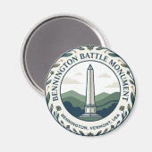 Bennington Battle Monument USA Magnet (Vorderseite/Rückseite)