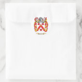 Bennington Coat of Arms (Familienwappen) Runder Aufkleber (Tasche)