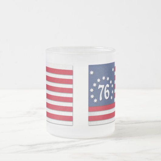 Bennington-Flaggen-Tasse Mattglastasse (Mittel)