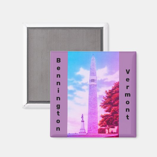 Bennington Monument, Old Bennington, Vermont Magnet (Vorderseite/Rückseite)