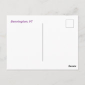 Bennington Monument, Old Bennington, Vermont Postkarte (Rückseite)