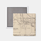 Bennington und Battleboro-Plan Magnet (Vorderseite/Rückseite)