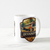 Bennington, Vermont | VINTAG Kaffeetasse (VorderseiteRechts)
