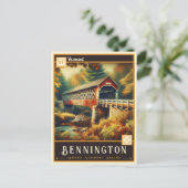 Bennington, Vermont | Vintage Postkarte (Stehend Vorderseite)