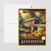 Bennington, Vermont | Vintage Postkarte (Vorne/Hinten)