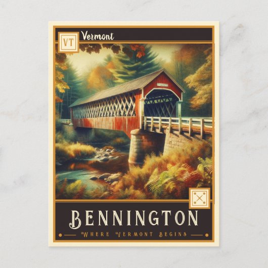 Bennington, Vermont | Vintage Postkarte (Vorderseite)