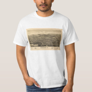 Bennington, VT Vintage Karte T-Shirt