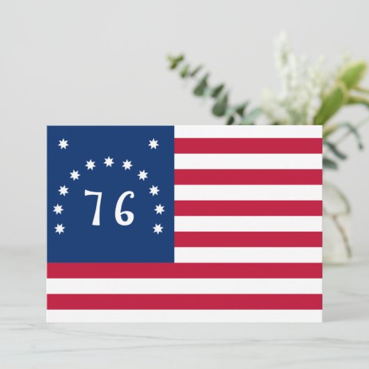 Benningtons Banner: Die 76 amerikanische Schlachtf Einladung (Stehend Vorderseite)