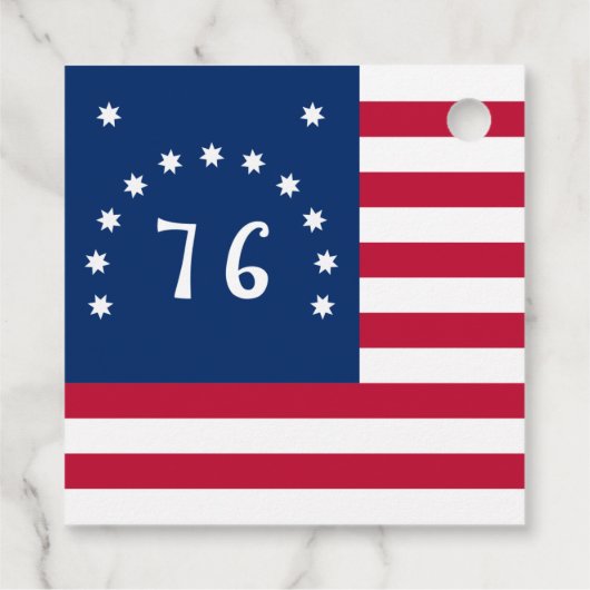 Benningtons Banner: Die 76 amerikanische Schlachtf Geschenkanhänger (Rückseite)