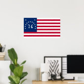 Benningtons Banner: Die 76 amerikanische Schlachtf Poster (Heimbüro)
