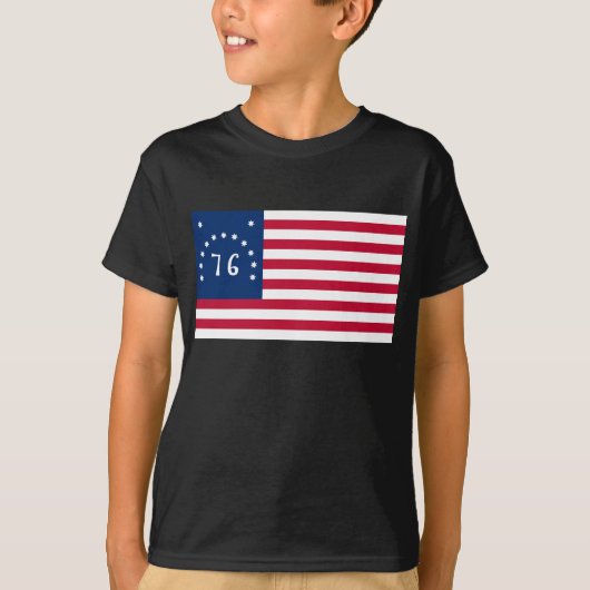 Benningtons Banner: Die 76 amerikanische Schlachtf T-Shirt (Vorderseite)