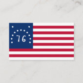 Benningtons Banner: Die 76 amerikanische Schlachtf Visitenkarte (Vorderseite)