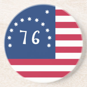 Benningtons Banner: Die 76er amerikanische Schlach Getränkeuntersetzer