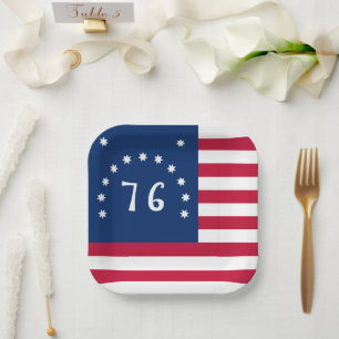 Benningtons Banner: Die 76er amerikanische Schlach Pappteller