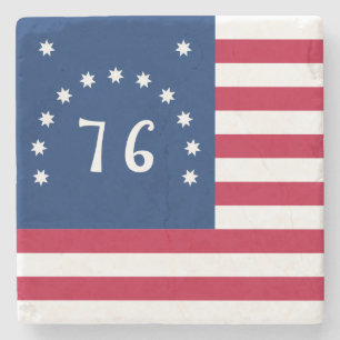 Benningtons Banner: Die 76er amerikanische Schlach Steinuntersetzer