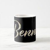 Benno Name whitegold Tasse Teetasse Kaffeetasse (Mittel)