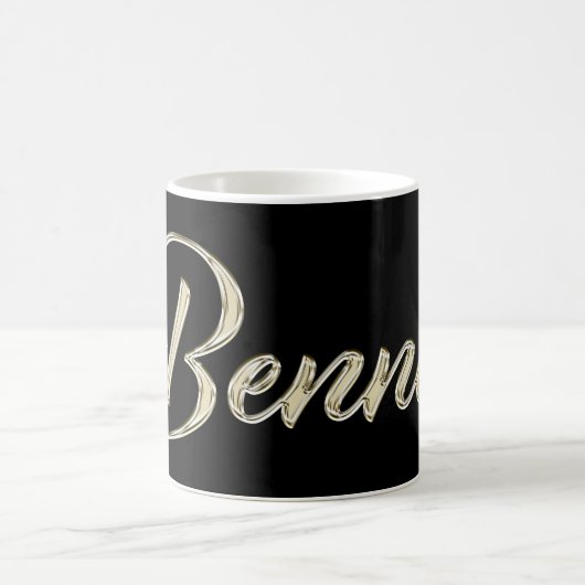Benno Name whitegold Tasse Teetasse Kaffeetasse (Mittel)