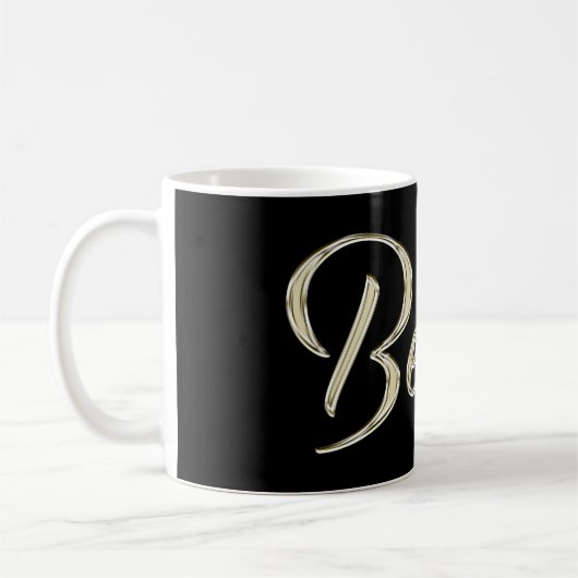 Benno Name whitegold Tasse Teetasse Kaffeetasse (Links)