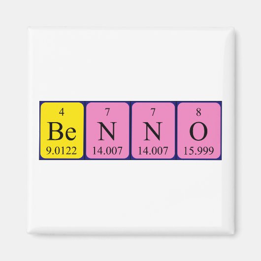 Benno-Periodenmagnet Magnet (Vorne)
