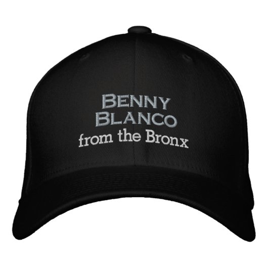 Benny Blanco von der Bronx Bestickte Baseballkappe (Vorderseite)
