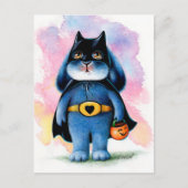 Benny Blue - Batbunny Halloween Postcard Postkarte (Vorderseite)