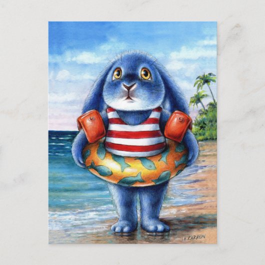 Benny Blue - Beach Postcard Postkarte (Vorderseite)