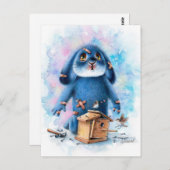 Benny Blue - DIY Bird House Postcard Postkarte (Vorne/Hinten)
