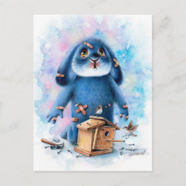 Benny Blue - DIY Bird House Postcard Postkarte