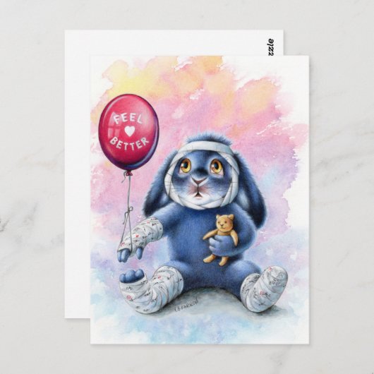 Benny Blue - Feel Better Postcard Postkarte (Vorne/Hinten)