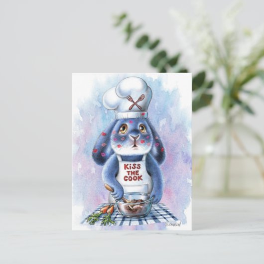 Benny Blue - Kiss The Cook Postcard Postkarte (Stehend Vorderseite)