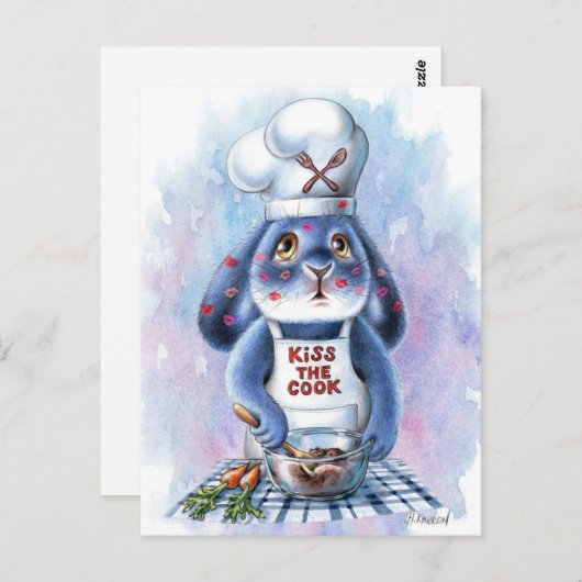Benny Blue - Kiss The Cook Postcard Postkarte (Vorne/Hinten)