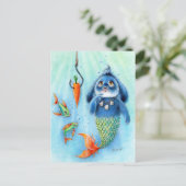 Benny Blue - Merbunny Postkarte (Stehend Vorderseite)