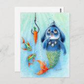 Benny Blue - Merbunny Postkarte (Vorne/Hinten)