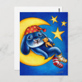 Benny Blue - Moon and Stars Postcard Postkarte (Vorne/Hinten)