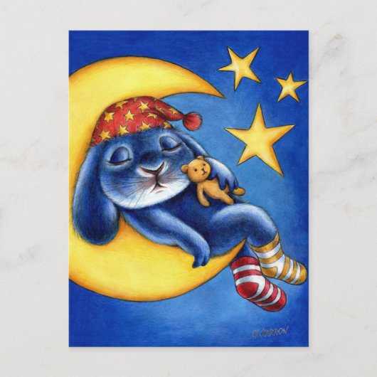 Benny Blue - Moon and Stars Postcard Postkarte (Vorderseite)