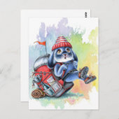 Benny Blue - Rucksack Wanderkarte Postkarte (Vorne/Hinten)