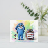 Benny Blue - Schokolade Postcard Postkarte (Stehend Vorderseite)