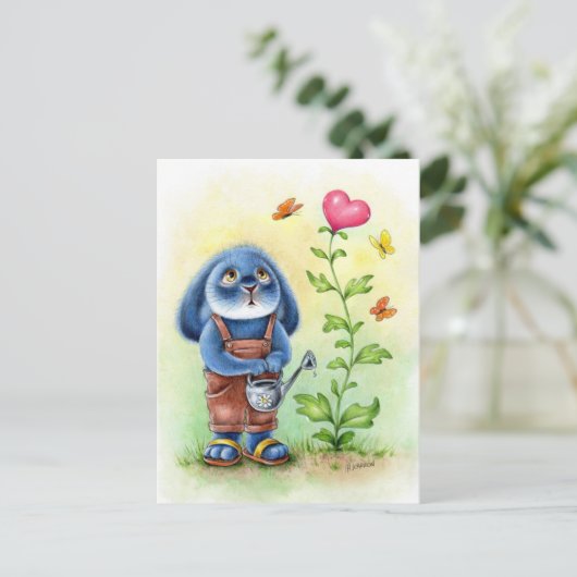 Benny Blue - Wachende Liebe Postkarte (Stehend Vorderseite)