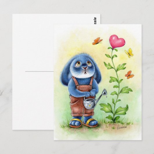 Benny Blue - Wachende Liebe Postkarte (Vorne/Hinten)