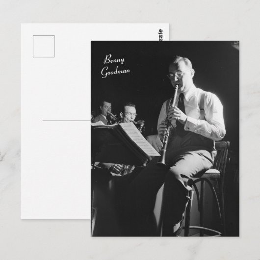 Benny Goodman Postkarte (Vorne/Hinten)