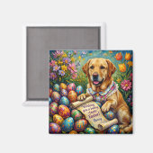 BENNY ~ Labrador und Ostereier ~ Magnet (Vorderseite/Rückseite)