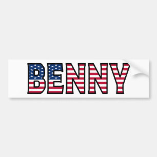 Benny Name Vorname USA Aufkleber Sticker Auto Autoaufkleber