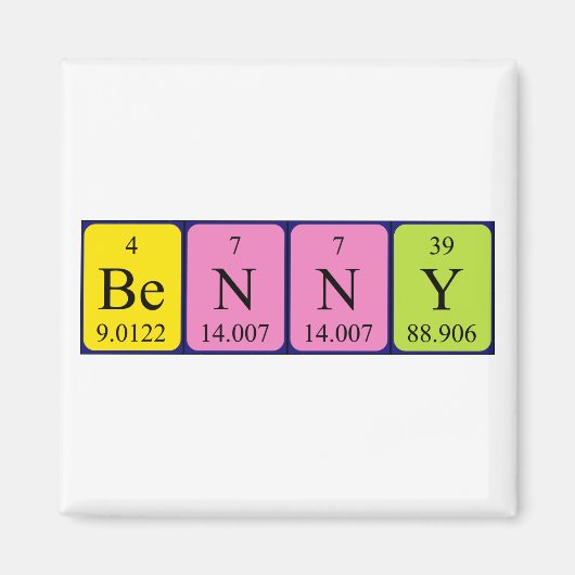 Benny-Periodenmagnetmagnet Magnet (Vorne)