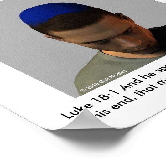 Benny Prays Poster (Ecke)