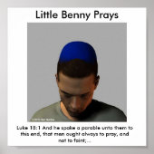 Benny Prays Poster (Vorne)