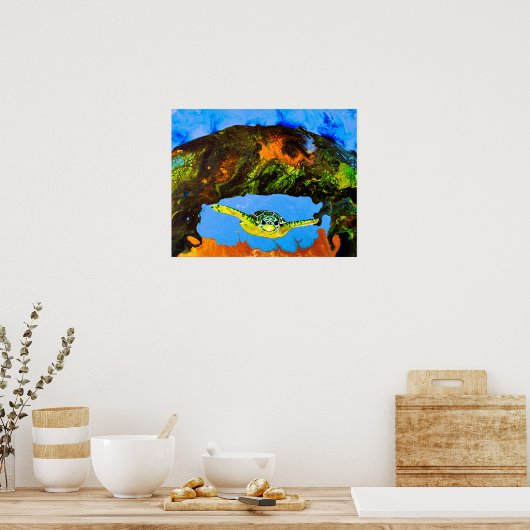 Benny The Turtle Poster (Küche)