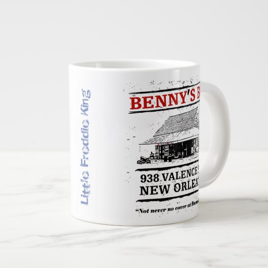Benny's Bar New Orleans Jumbo-Tasse (Vorderseite Rechts)