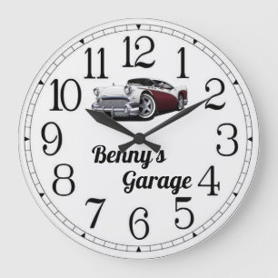 Bennys klassische Autogarage Große Uhr
