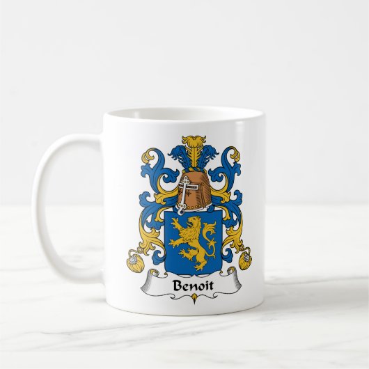 Benoit Familienwappen Kaffeetasse (Links)