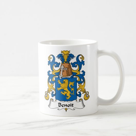 Benoit Familienwappen Kaffeetasse (Rechts)